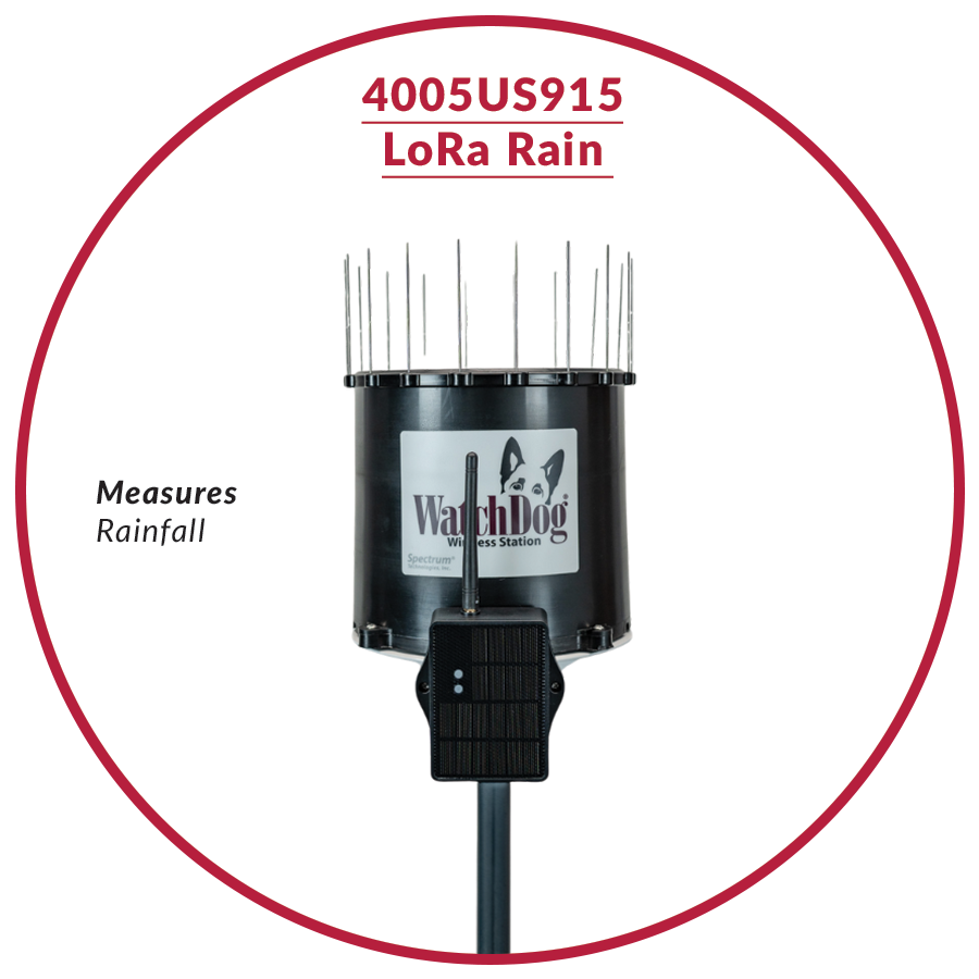 4000 SERIES - WATCHDOG WIRELESS RAIN STATION, LORA US915