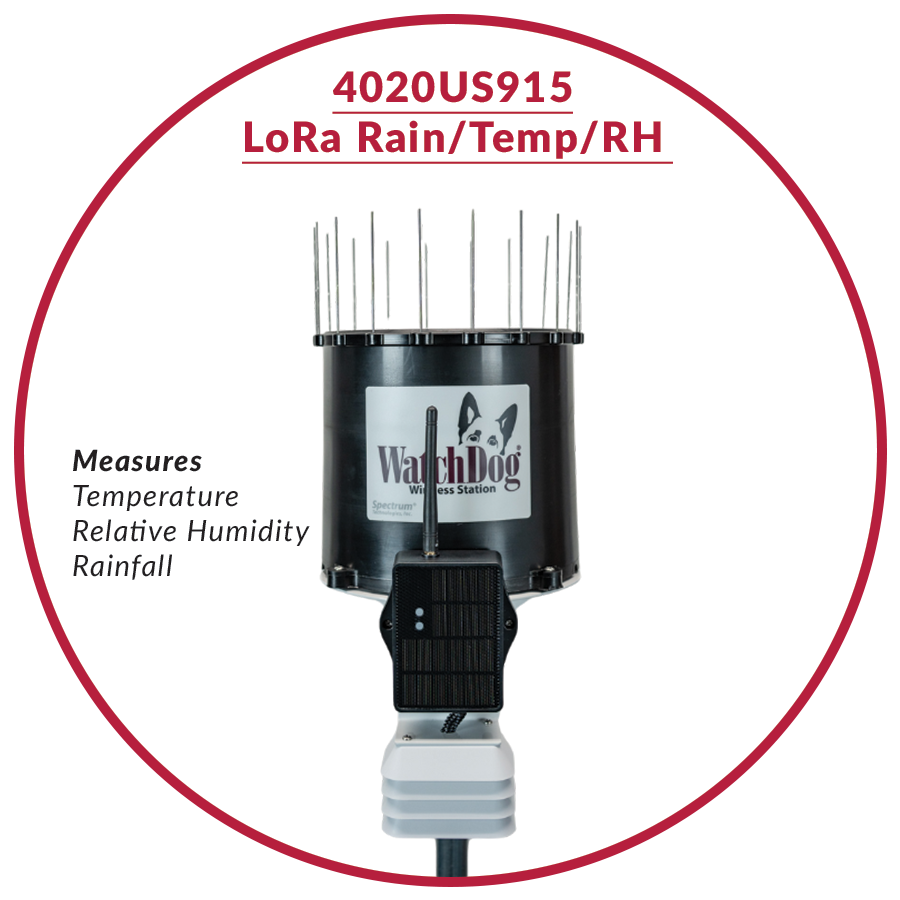 4000 SERIES - WATCHDOG WIRELESS RAIN/TEMP/RH STATION, LORA US915